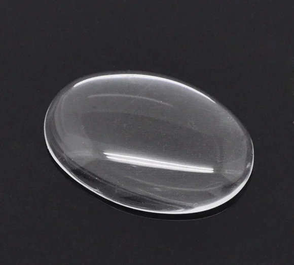 

Doreen Box Lovely 30 Clear Oval Glass Dome Seals 25x18mm (B13938)