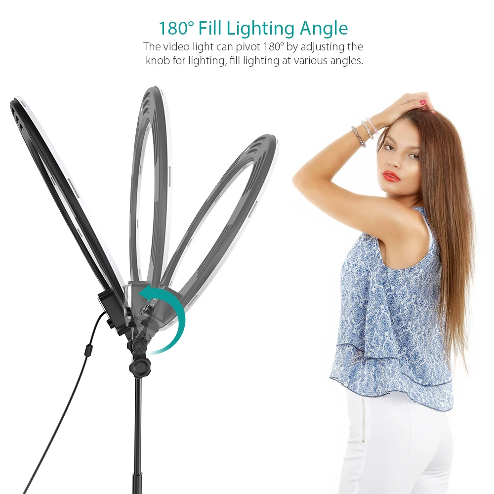 Andoer HD 18S 18 дюймовое студийное кольцевое освещение цифровое фотографическое 55 Вт