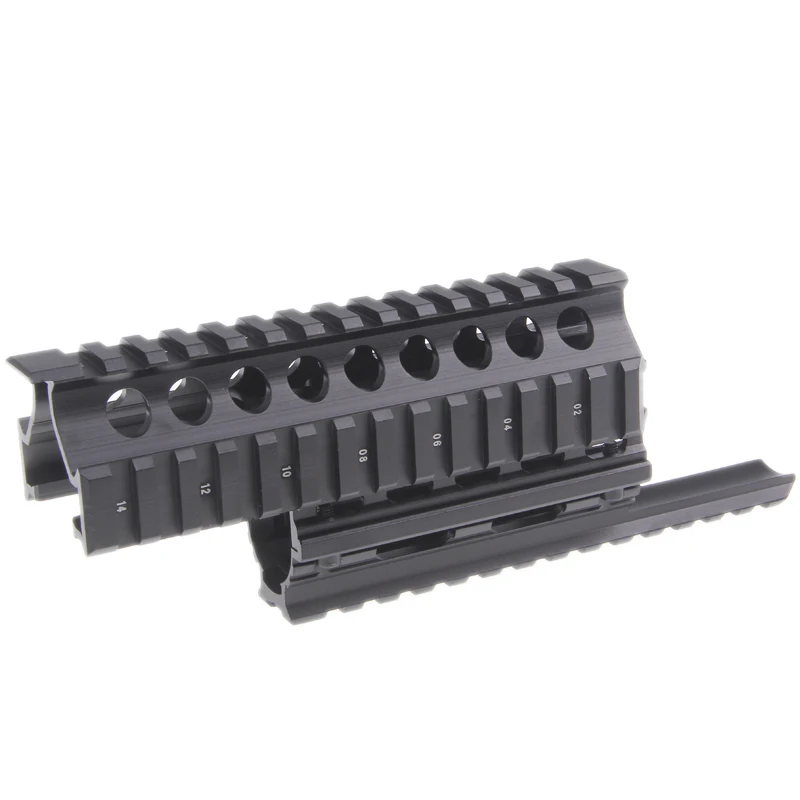 Funpowerland черный цвет AK Handguard RIS Quad Rail system|quad rail system|rail systemhandguard ris |