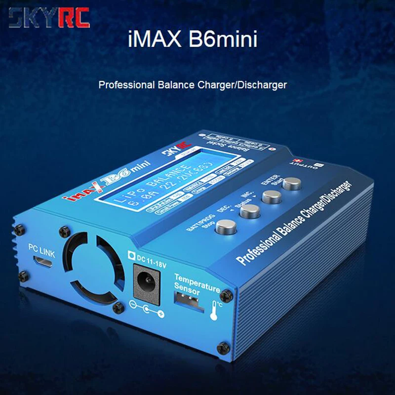 

Оригинальное балансирующее зарядное устройство SKYRC IMAX B6 mini 60 Вт, зарядное устройство Dis для РУ вертолета, nimh nicd самолета, интеллектуальное за...