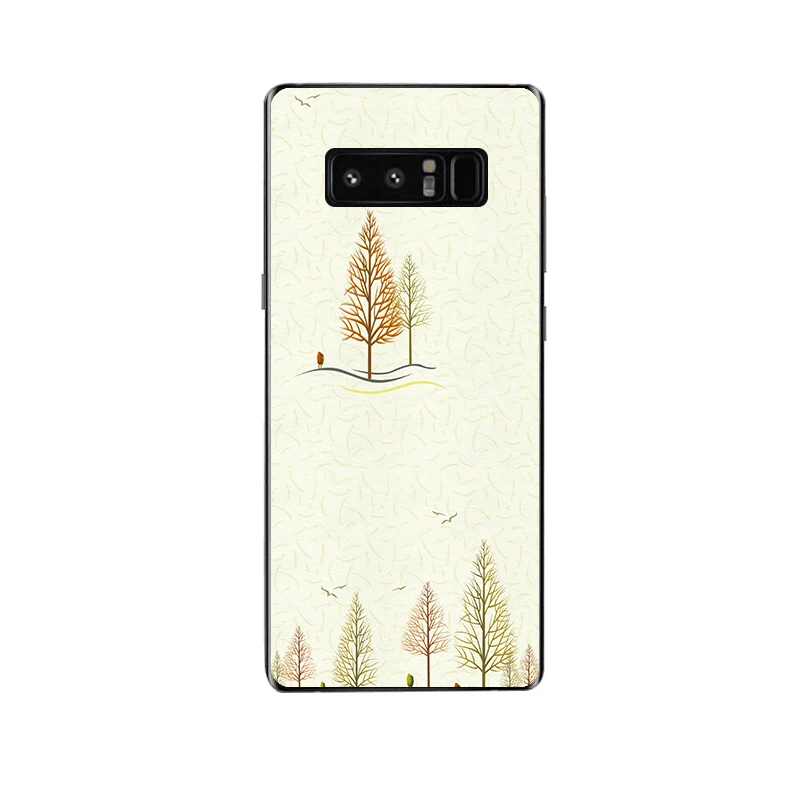 Bauqee для Samsung Galaxy Note 8 Случай Симпатичный мультфильм телефона чехол iPhone X 4S 5S SE 6 S 7 Plus