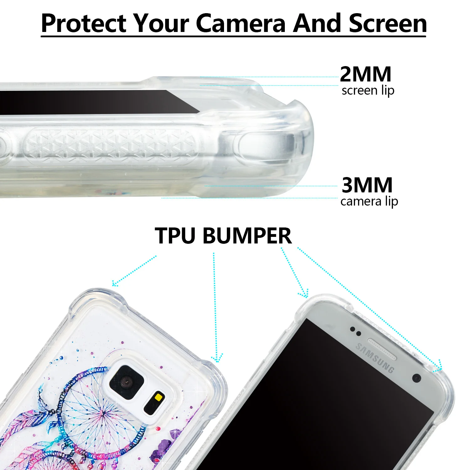 Чехол зыбучий песок для Samsung S7 7 S G930F G930FD чехол накладка на заднюю крышку G930U G930R7 SM с