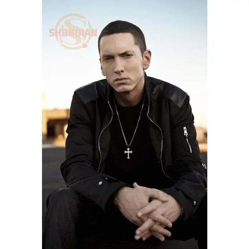 Плакат Eminem печать из шелковой ткани с принтом постер настенный на заказ атласный