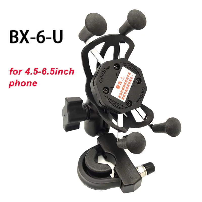 BX-6-U JINSERTA мотоциклетная вилка стержневой кронштейн+ двойная розетка+ X-Grip для Gopro держатель сотового телефона для iphone 7 6s смартфон для Ram - Цвет: BX-6-U