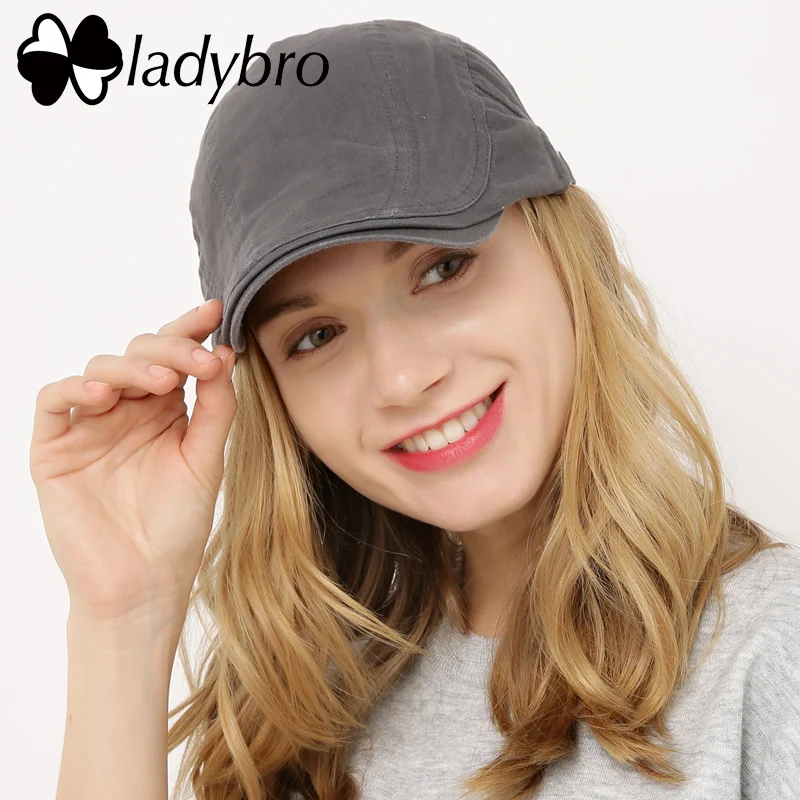 

Брендовая женская кепка Ladybro, мужская Кепка с козырьком, женский берет, Повседневная регулируемая бейсболка унисекс, плоская бейсболка