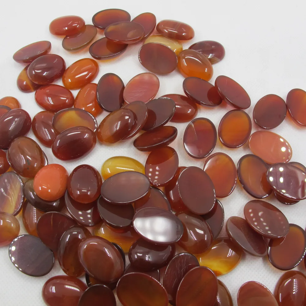 Оптовая продажа 5 шт./лот натуральный красный агат е Сердолик кабошон 18х25мм