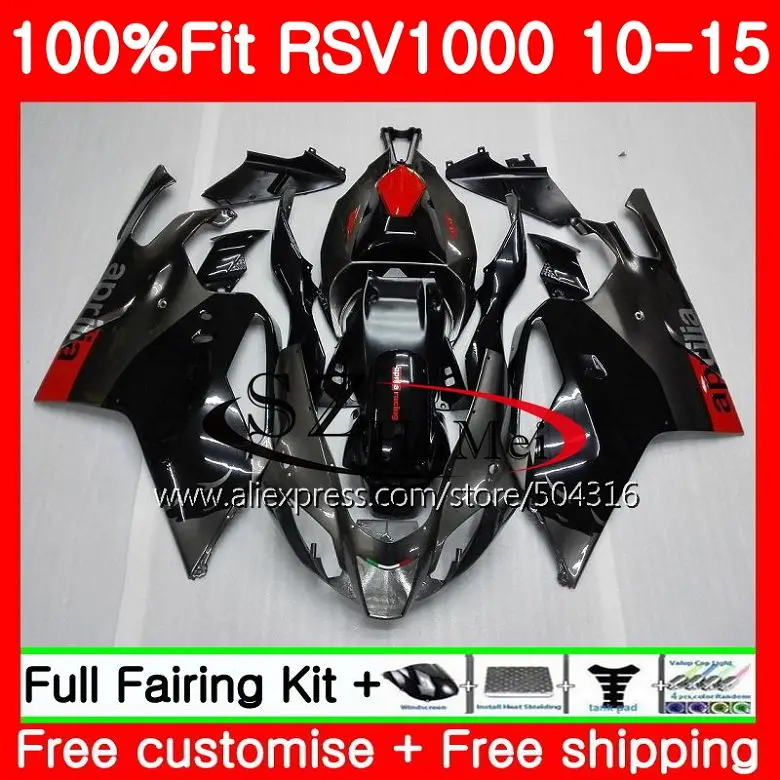 

Injection For Aprilia Mille Glossy black RSV1000 10 11 12 13 14 15 83SH20 RSV 1000R R RSV1000R 2010 2011 2012 2013 2015 Fairing
