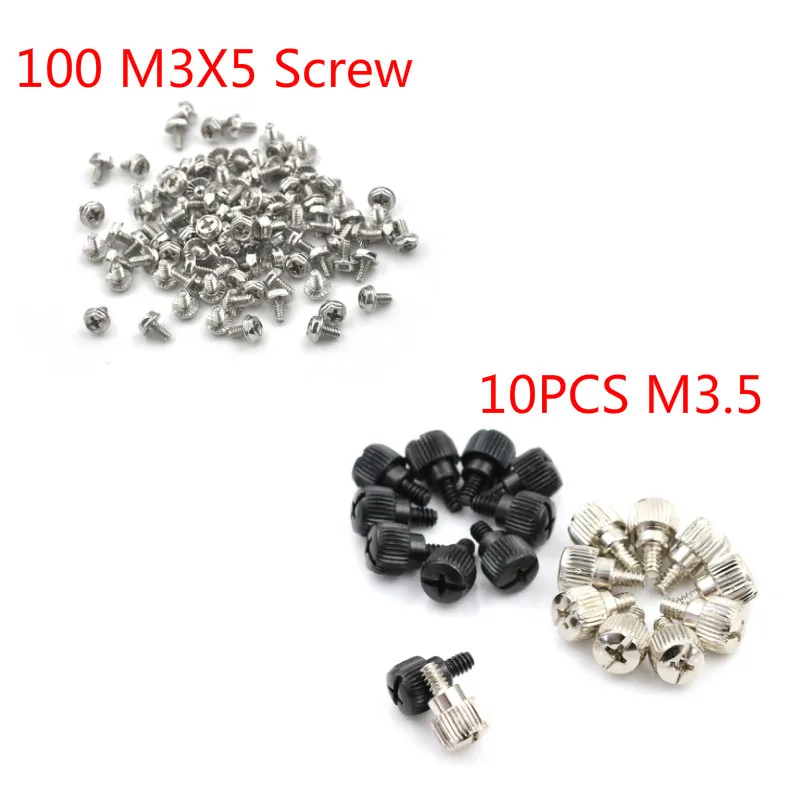 100 шт. M3 винт M3X5 5 мм корпус ПК Жесткий диск прецизионный PSU 1/4 &quotшестигранные винты