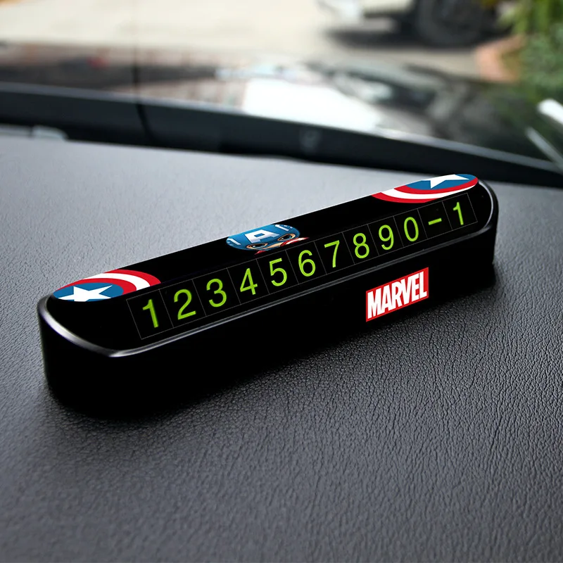 Marvel Temporary Parking Number Plate 2019 Various New Styles Let The Hero Guard You |
