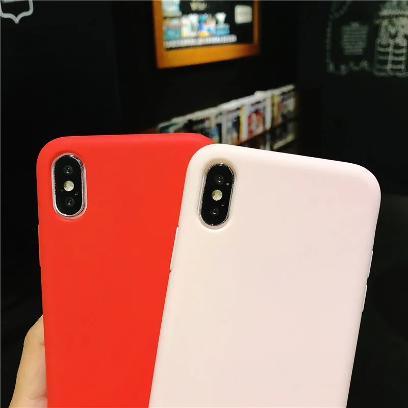 Силиконовый чехол для телефона Kerzzil карамельный цвет TPU iPhone 7 Plus 8 6 S X 10