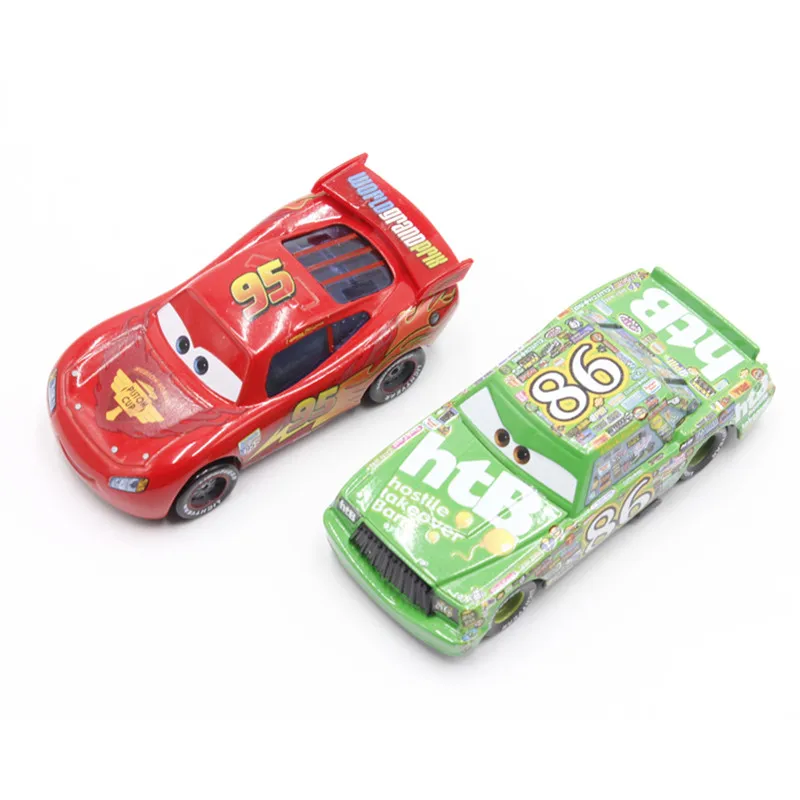 

Disney Pixar Cars No.95 McQueen No.86 Chick Hicks No.43 King 1:55 Scale Diecast Metal Alloy Modle Cute Toys For Children Gifts