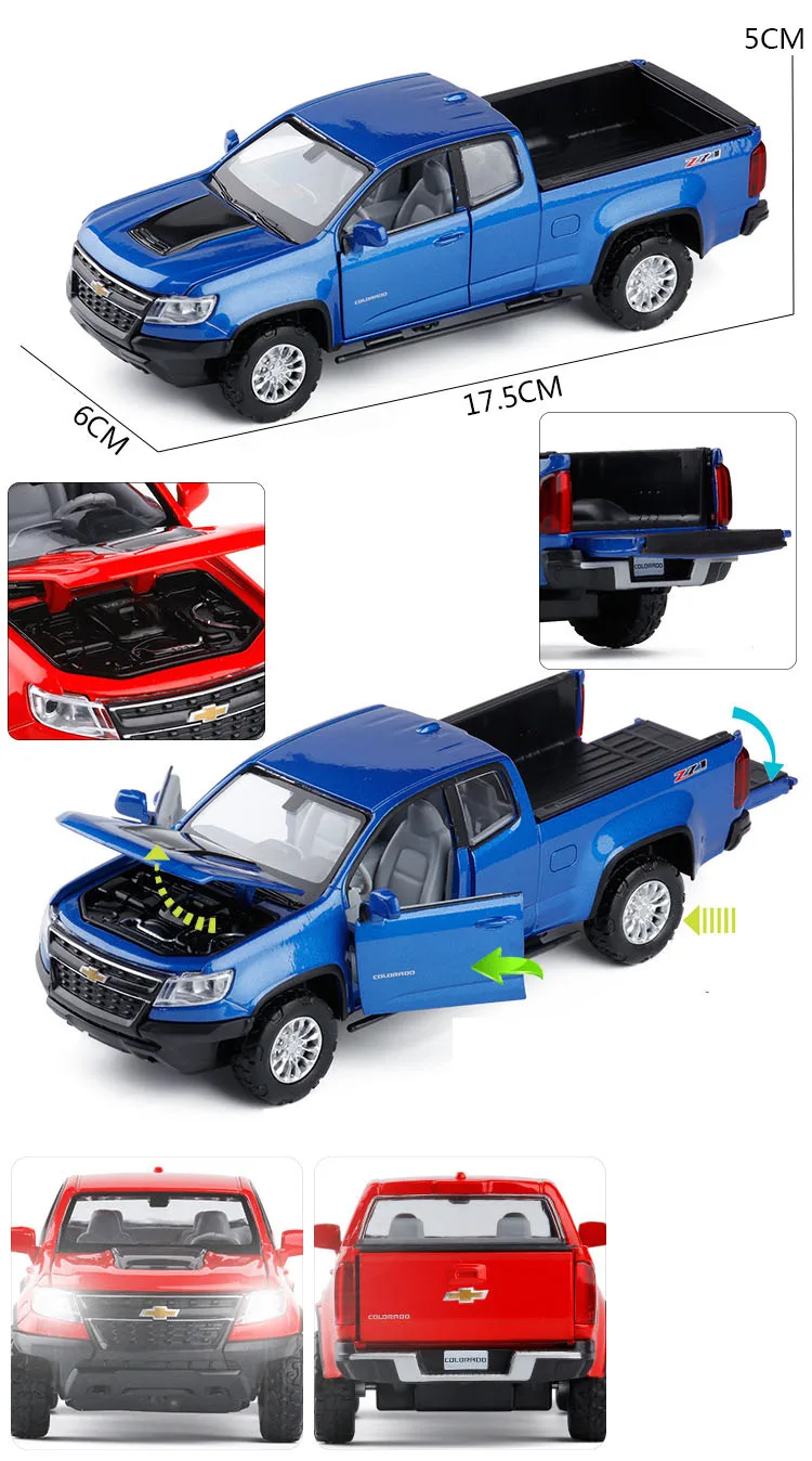 1/32 Colorado pick моделирование автомобиля внедорожная модель сплава игрушка автомобиль коллекция подарок орнамент детские игрушки дети