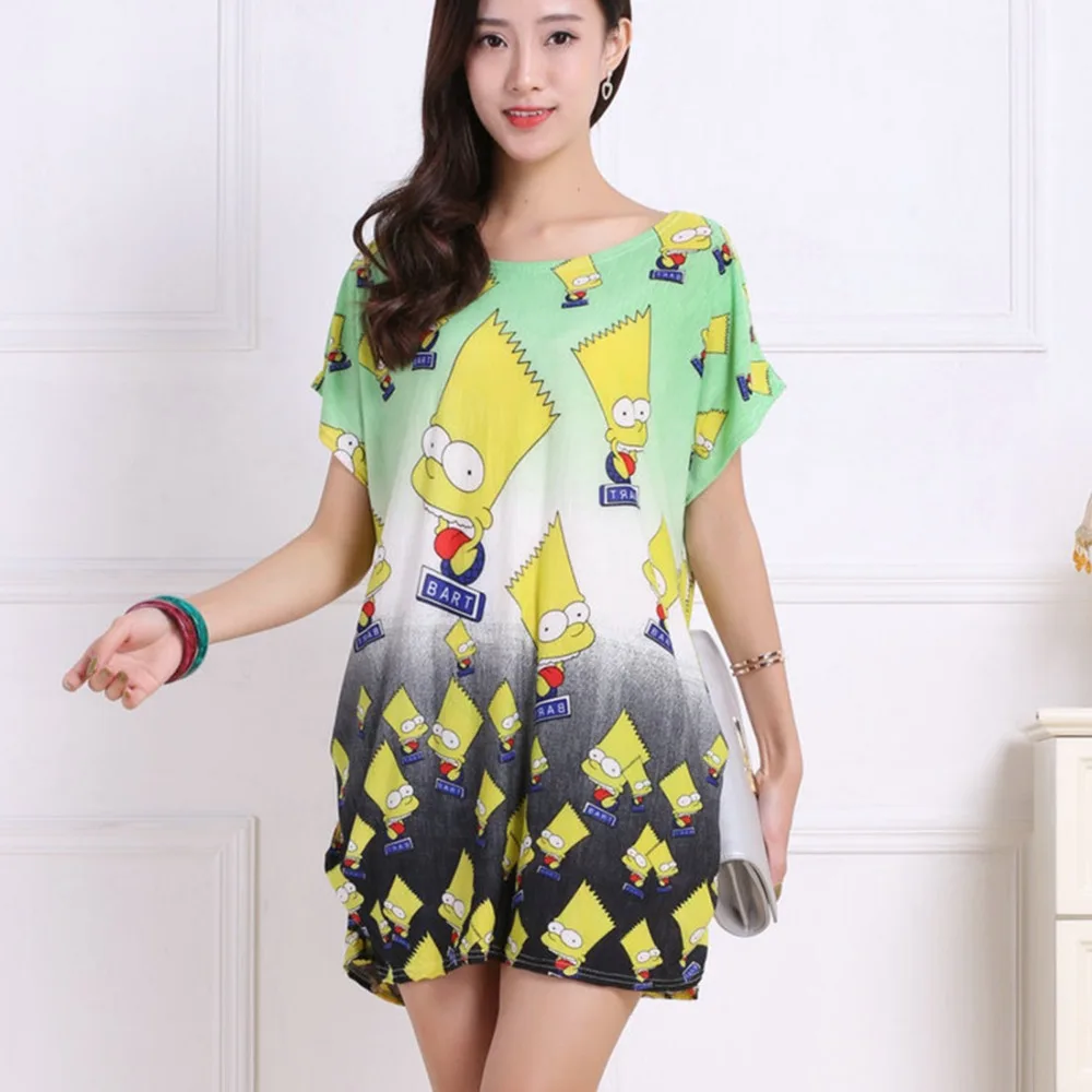 2018 spring summer women Dress Plus Size Women dresses short sleeve Loose Casual print tunic big large 5xl | Женская одежда