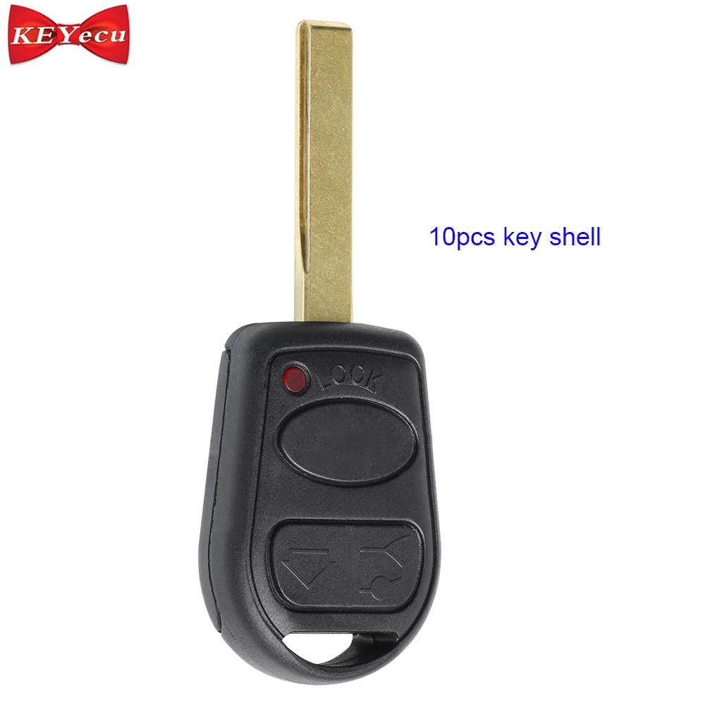 KEYECU 10 шт. для Land Rover Range L322 HSE Vogue 2002 2006 удаленный Автомобильный ключ корпус Корпуса