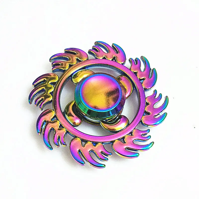 7 Красочные феникс красочные Спиннеры EDC ручной Спиннер аутизм СДВГ Дети Рождественские подарки металлические пальчиковые игрушки Спиннеры - Цвет: 7