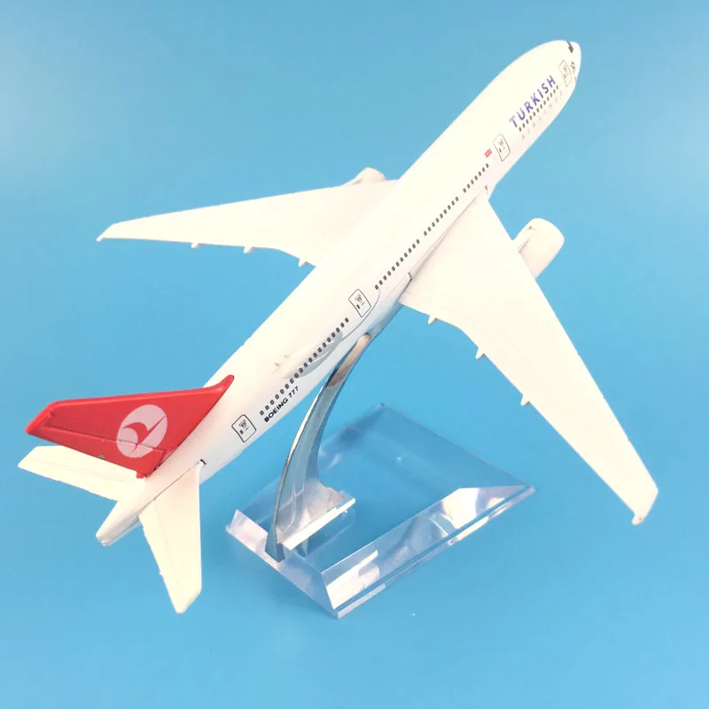 16 см Турецкие авиалинии 777 металлический сплав модель самолета Игрушечная модель самолета самолет подарок на день рождения