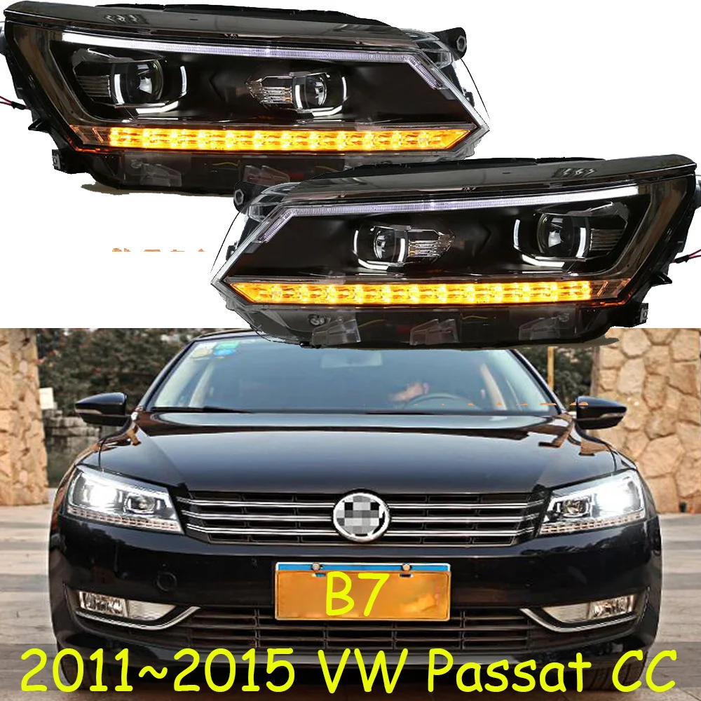 2 шт. динамический VideoCar Стайлинг для фар Passat B7 2011 2012 2015 America CC светодиодный ные фары