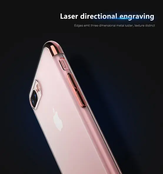 Роскошный мягкий чехол из ТПУ для iPhone 8 8Plus 7 7Plus 6S 6Plus ультратонкие прозрачные