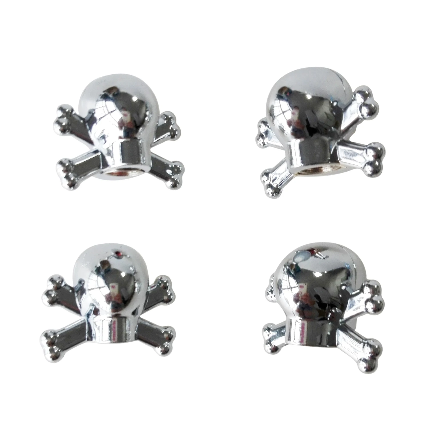 4pcs Universal Car Truck Bike &quotSkull&quot Tire air Valve Stem Caps Wheel Rims | Спорт и развлечения