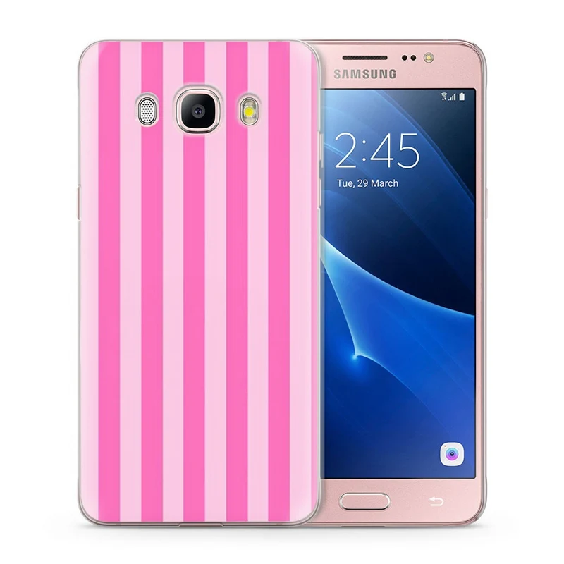 TPU Luxury For Funda Samsung Galaxy J7 2016 Case J710 J710F Cases Cover Design pink cartoon pattern Fundas W019 |