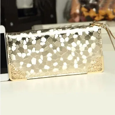 Nice Designer New Fashion Women Wallets Famous Luxury Brand Top Quality Pu Leather Lady Purse Hand Long Balck Silver Wallet | Багаж и