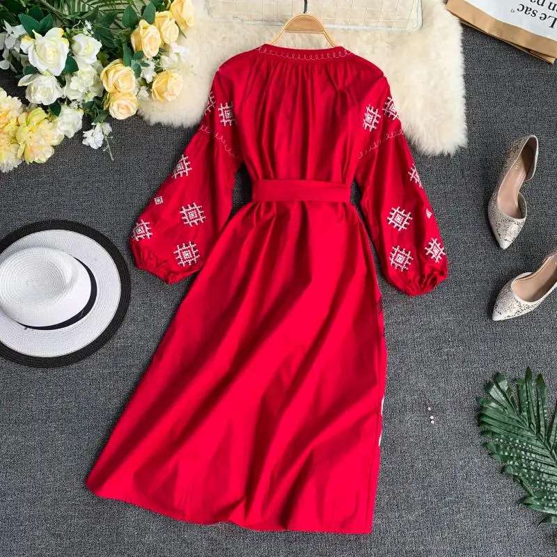 Женское длинное платье макси Gaganight Длинное свободное большого размера с рукавом