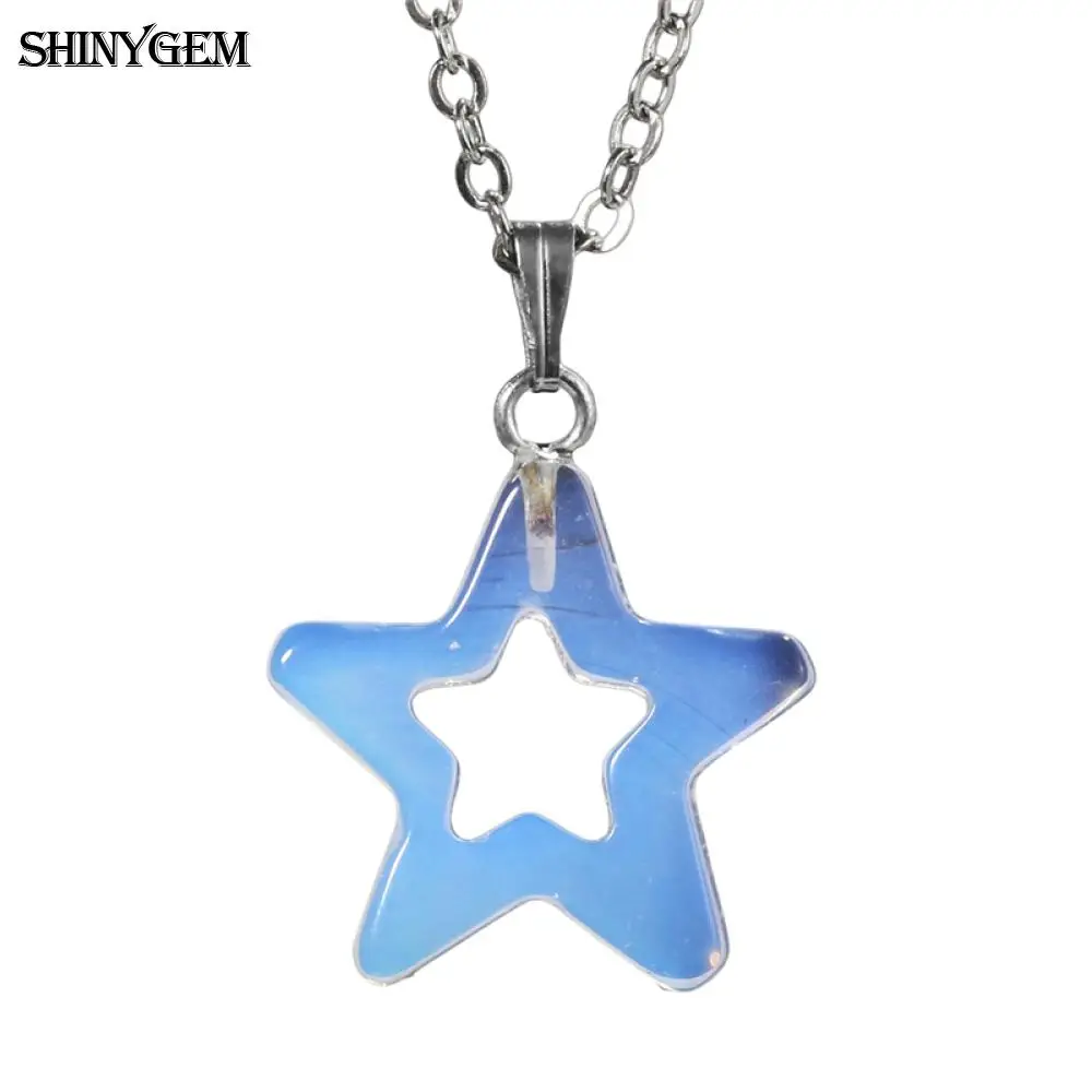 SHINYGEM Модные подвесные ожерелья Moonstone золотистый ожерелье с песком 1 шт. оптовая