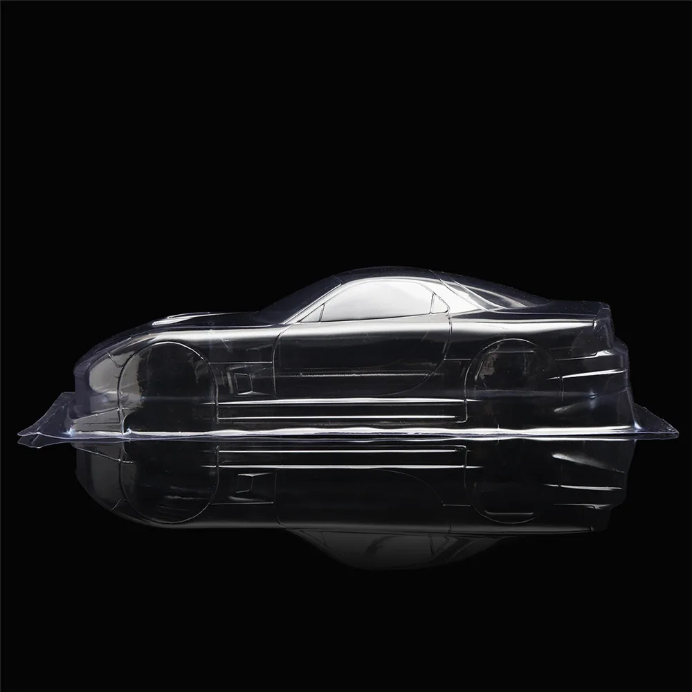 1/10 Неокрашенный прозрачный ПВХ RC корпус автомобиля RX7 260 мм Колесная база для Tamiya YOKOMO HPI шасси