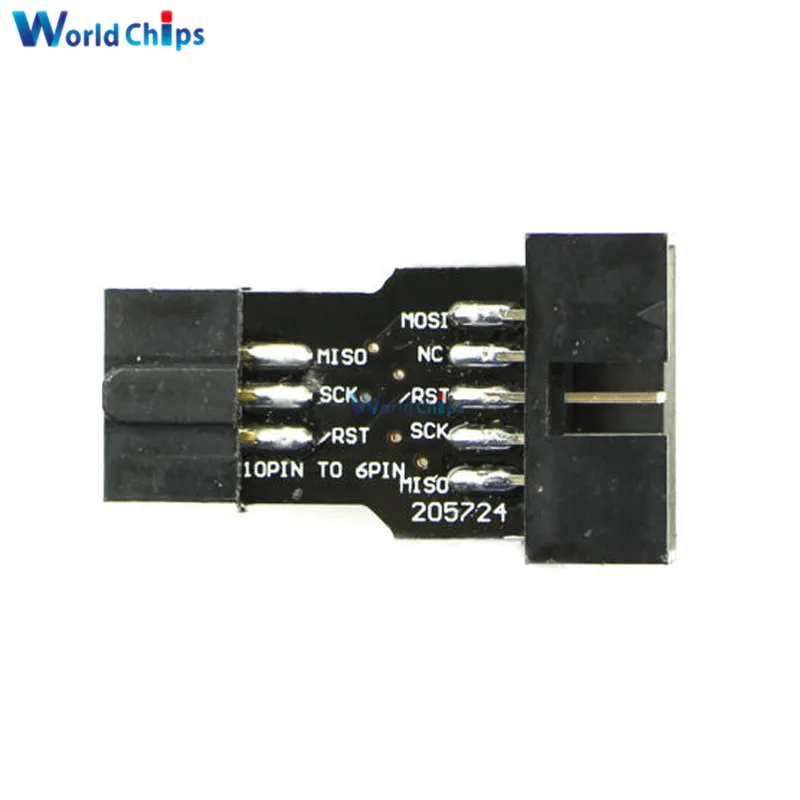 Стандартный преобразователь 10Pin в 6Pin адаптер для AVRISP MKII USBASP STK500 10 Pin Turn 6
