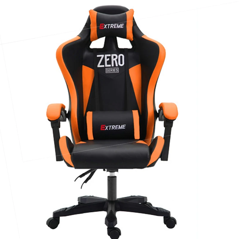 orange no footrest Высококачественный стул WCG, сетчатый компьютерный стул, ажурное офисное кресло, кресло для лежа и подъема, кресло для персонала с подставкой для ног - Цвет: orange no footrest