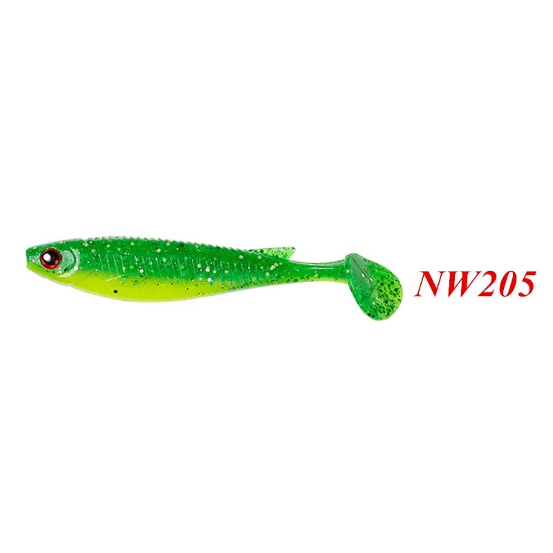 NW205 Pesca приманки для рыбалки, мягкие приманки 10 см 4 шт./пакет приманки для рыбалки симулятор мягкая рыба Шад ПВХ Leurre Dur Peche - Цвет: NW205
