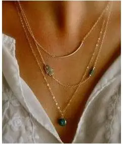Женское Ожерелье до ключицы в стиле Европейской панк n411 2018|european necklace|american