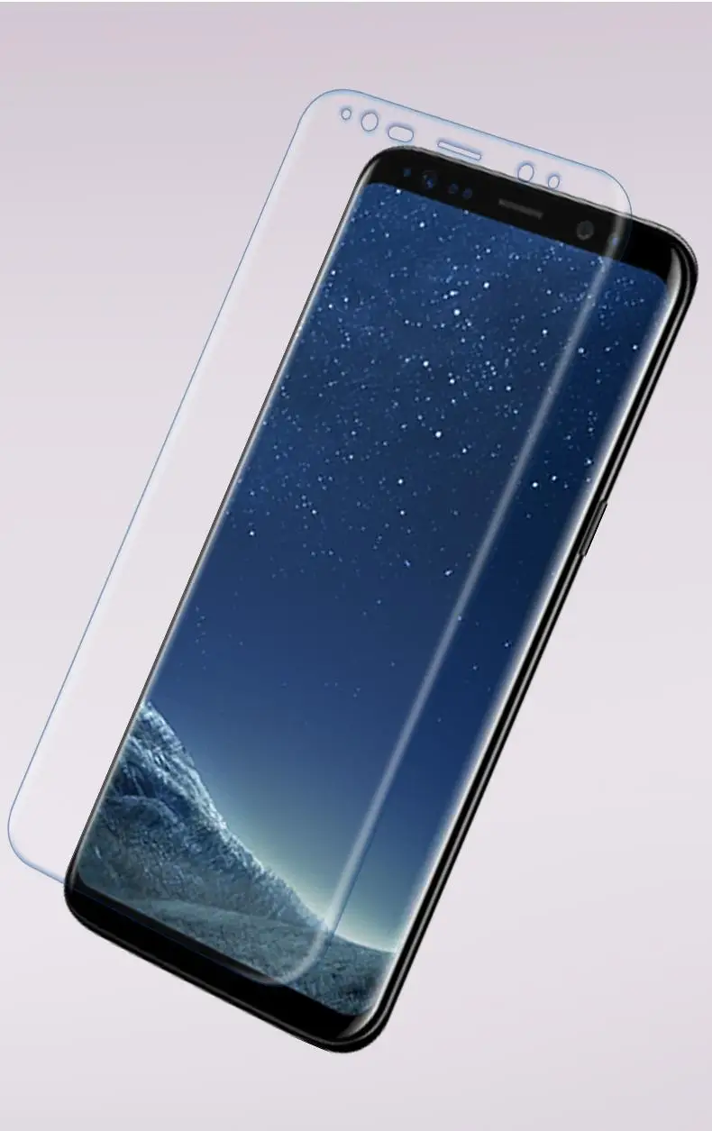 Для Samsung Galaxy S8 S8Plus S7 Edge S6 Plus полное покрытие защита экрана 3D TPU изогнутая пленка