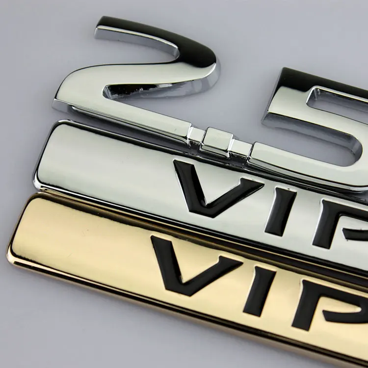 1 шт. 3D Хром 2 5 VIP значок Логотип брызговик Автомобильная Эмблема для автомобиля