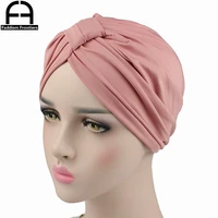 women turban stretchy spandex turban hat headband muslim turban headwear for chemo bandanas hair accessories