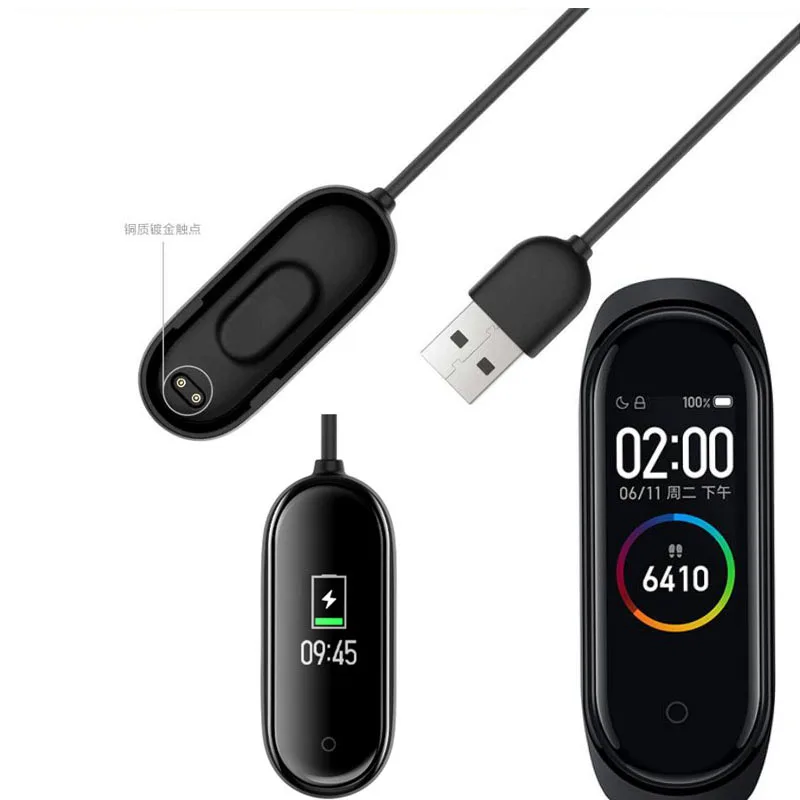 Магнитное зарядное устройство USB для Xiaomi адаптер зарядного устройства Mi Band 4