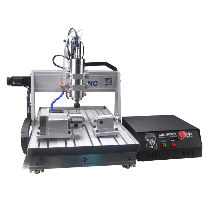Нет налога для России CNC 6040 кВт 4 оси гравер с раковиной настольный ЧПУ Маршрутизатор Резьба по дереву машина USB Mach3 управление