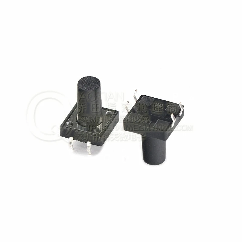 12*12*15MM Tact Switch Vertical 4 Pin Imported Shrink Micro (50PCS) | Обустройство дома