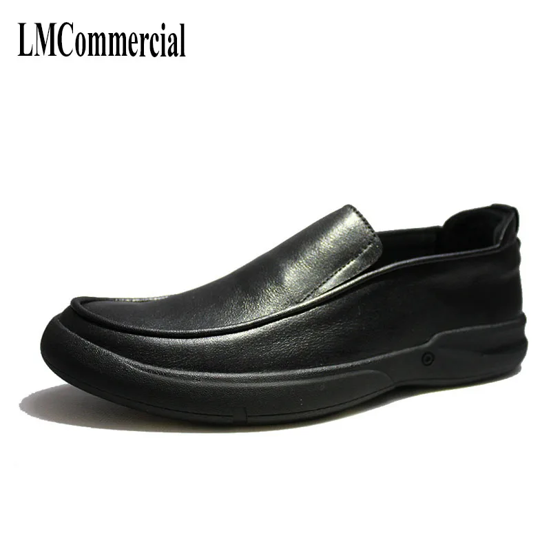Men's leather casual men's shoes British retro cowhide breathable sneaker fashion Leisure Business Men Dress Shoes big size