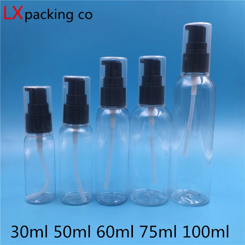 50 PCS Free Shipping 30 60 75 100 ML 1 2 3.5 OZ Transparent Plastic Pump Emulsion Bottles Empty Cosmetic Container Shampoo Bank
50 PCS Free Shipping 30 60 75 100 ML 1 2 3.5 OZ Transparent Plastic Pump Emulsion Bottles Empty Cosmetic Container Shampoo Bank