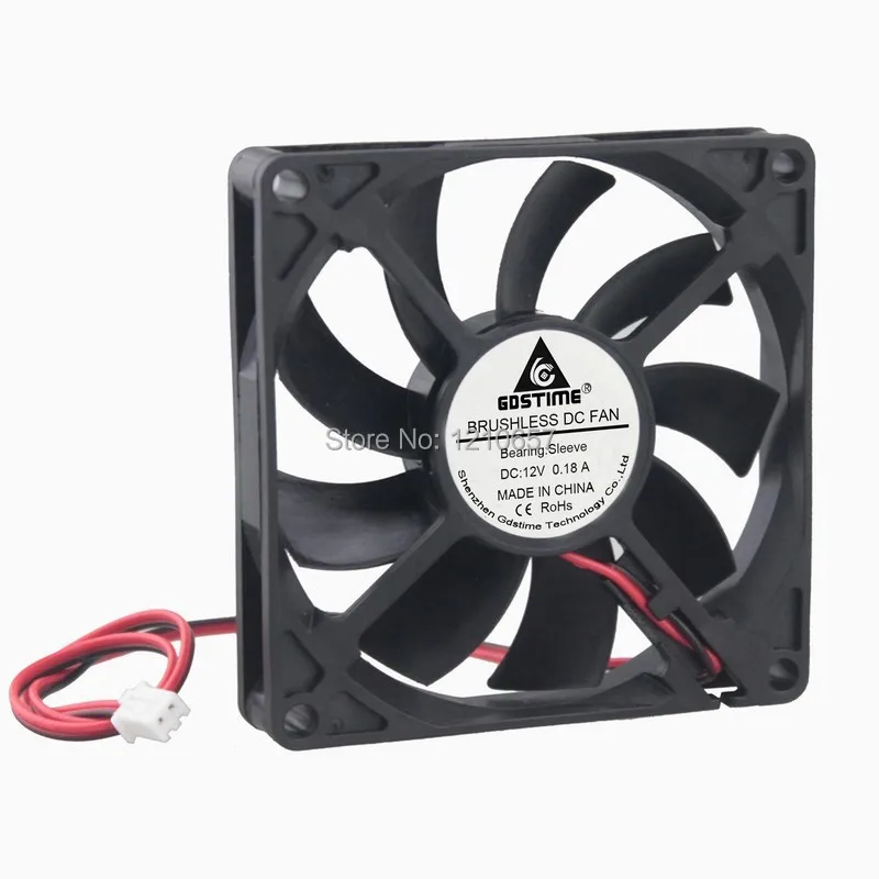Gdstime DC 12V 2Pin 0.18A 8 см 80 мм x 15 промышленный вентилятор охлаждения|cooling fan|industrial cooling
