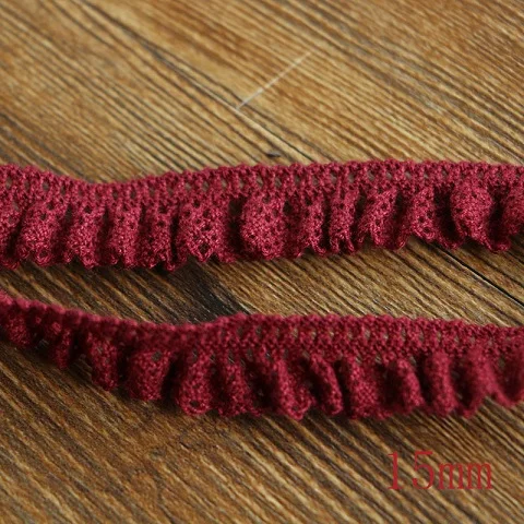 15MM 1yard 1 ярдов/большие эластичные кружевные аксессуары для пошива одежды аксессуары Свадебные украшения - Цвет: 15MM 1yard