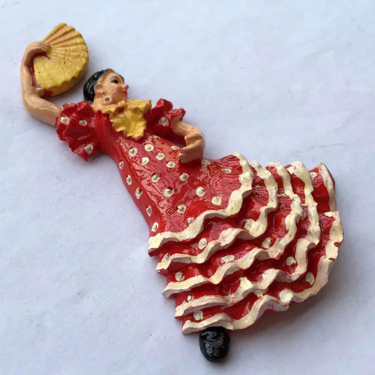 Испанская коррида и танец фламенко 3D холодильник магнитные наклейки