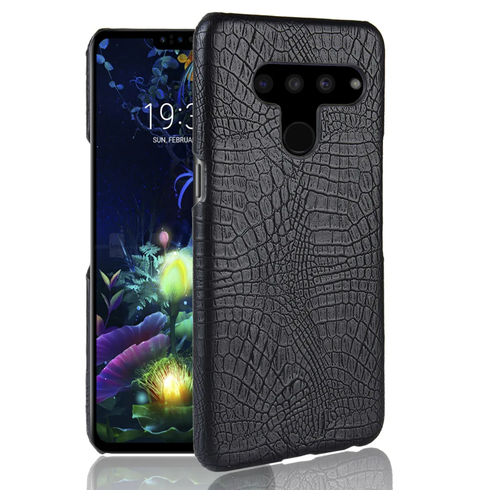 Чехол для LG V50 ThinQ 5G 6 4 дюйма роскошный чехол с крокодиловым узором из