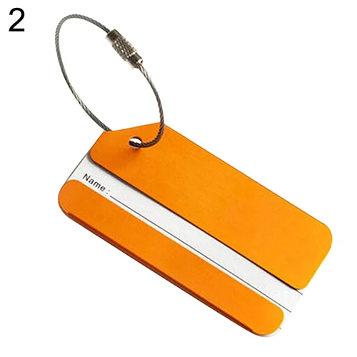 Металлическая багажная бирка адрес Имя держатель безопасности ID этикетка