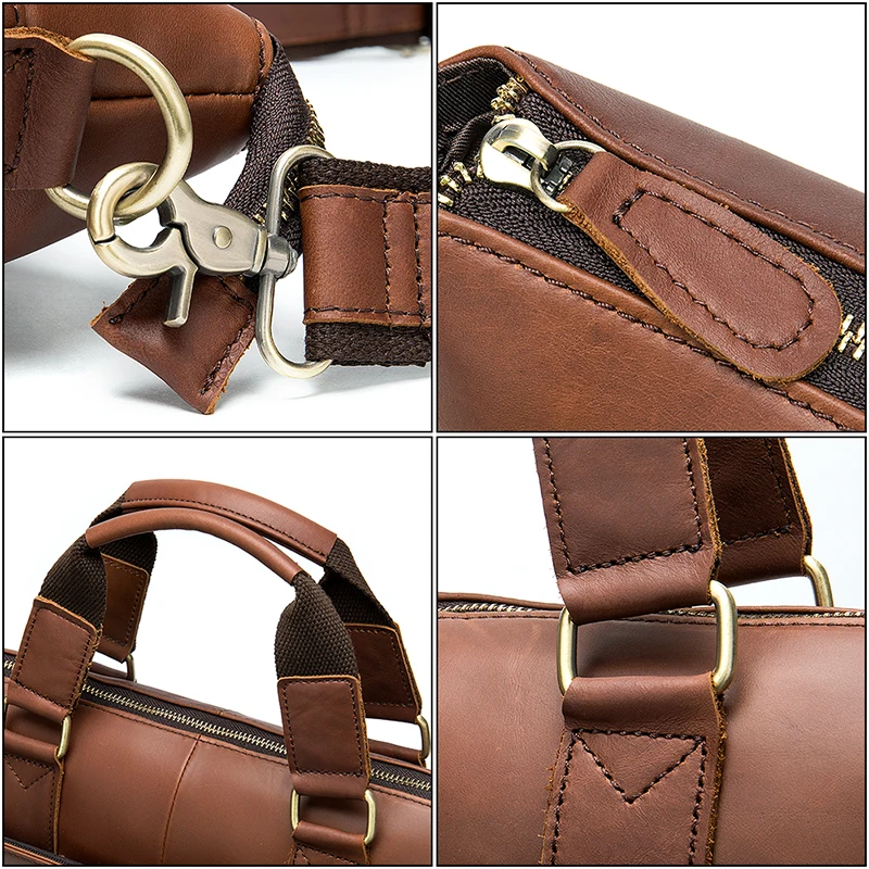 WESTAL мужской портфель кожаная сумка для ноутбука Мужская офисная из натуральной