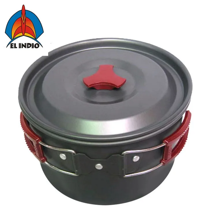 

Outdoor equipment large single pot aluminum alloy oxidizing pot with a single pot AL500-1 in the field cooker