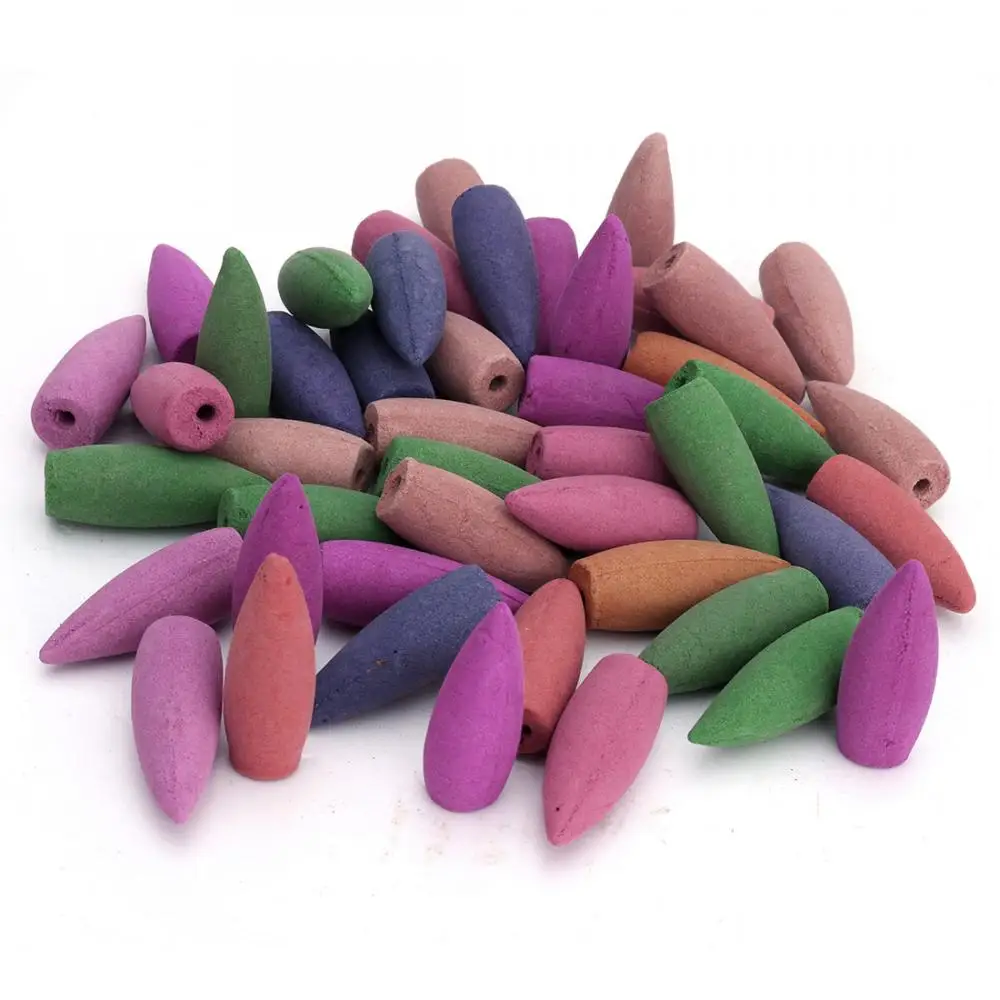 mixed 100pcs Традиционная курильница для благовоний Будды, светодиодный горелка, светящаяся форма чашки, водопад, маленький монах, домашний держатель для благовоний, использование в Teaho - Цвет: mixed 100pcs