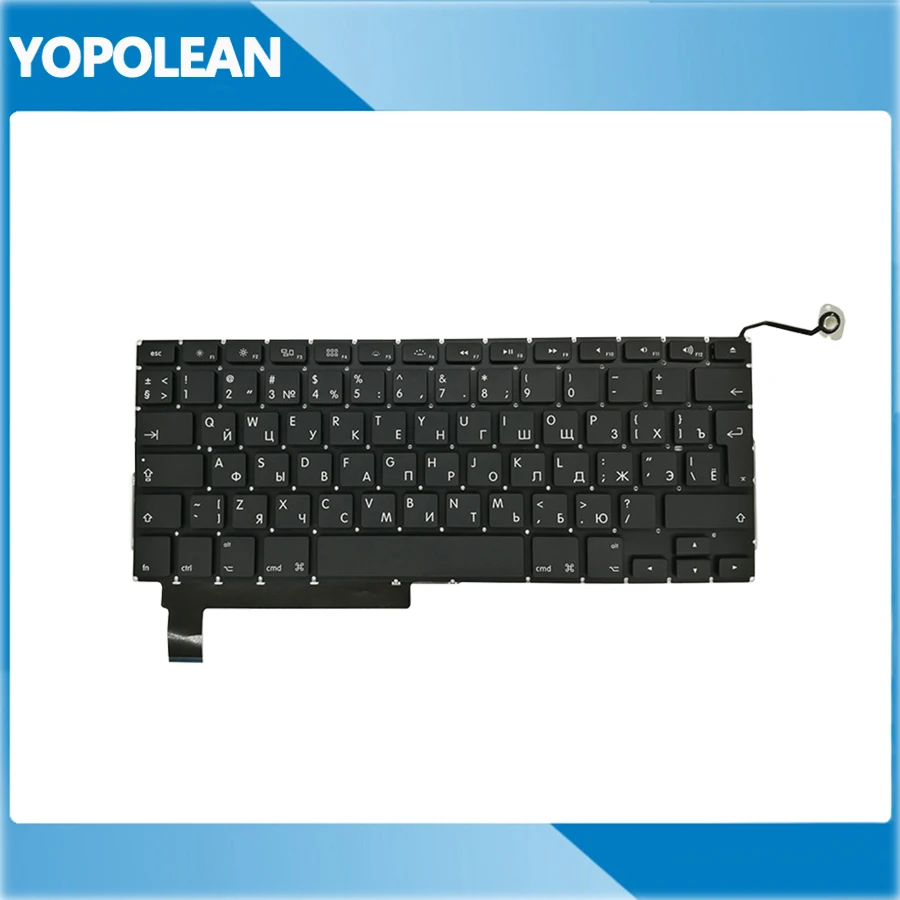 

Новая русская Русская клавиатура для Macbook Pro 15 дюймов Unibody A1286 2009 2010 2011 2012 5 шт./лот
