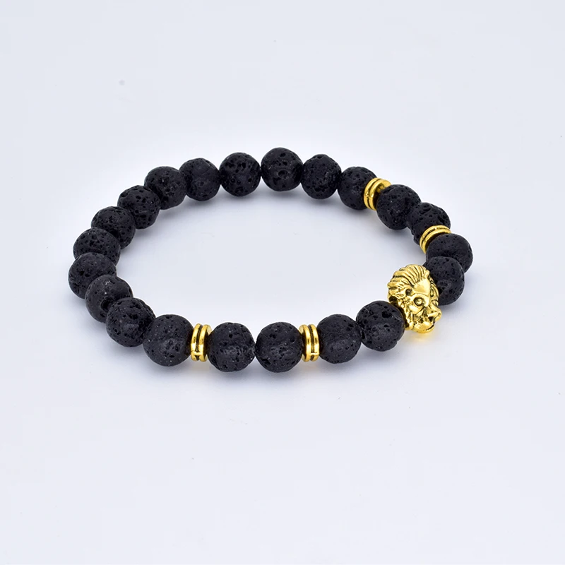 Браслет из вулканизированных камней для мужчин и женщин 161|bracelets for|head braceletbead bracelet